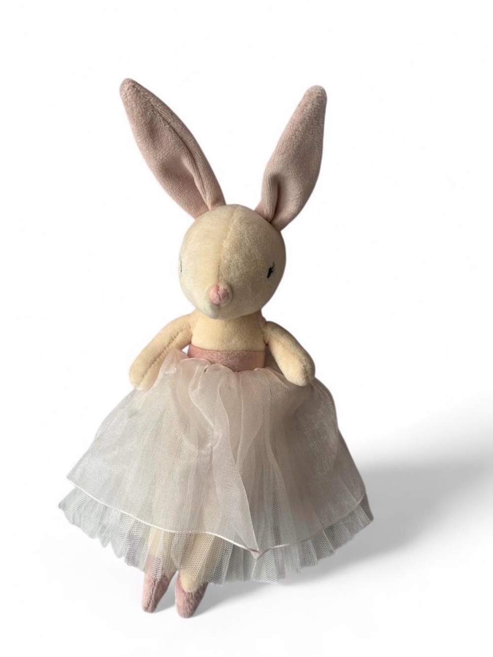 Jellycat Cream and Pink Bunny with Tulle Skirt